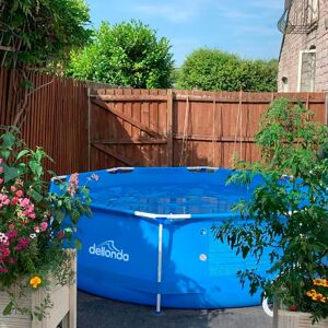 Dellonda 2.3' x 11' Steel Frame Set Pool 76.0 H x 360.0 W x 360.0 D cm