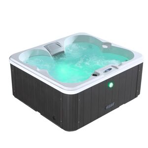 Canadian Spa Co Canadian Spa Gander UV Hot Tub 4-Person 15-Jet with Blackout Insulation and UV Light Water Care black/white 73.0 H x 152.0 W x 170.0 D cm
