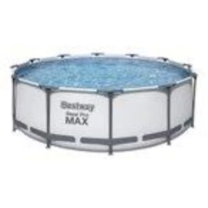 Bestway 2ft 6 x 10ft Steel Frame Set Pool 100.0 H x 366.0 W x 366.0 D cm