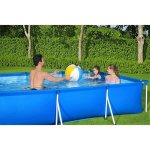 Bestway 2'7 x 13'1 x 6'11 W Steel Frame Set Pool 66.0 H x 210.0 W x 210.0 D cm