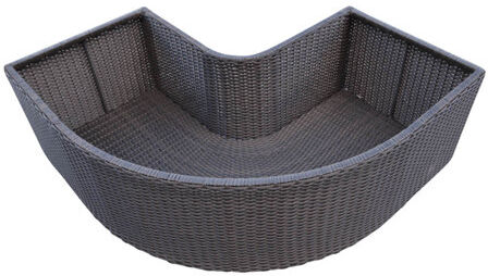 Canadian Spa Co Corner Rattan Planter Box Canadian Spa Co  - Size: 140cm H X 230cm W X 500cm D Canadian Spa Co Corner Rattan Planter Box Canadian Spa Co  - Size: 140cm H X 230cm W X 500cm D