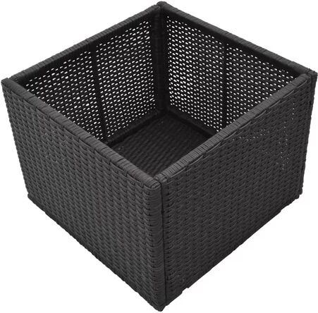 Canadian Spa Co Straight Rattan Planter Box Canadian Spa Co  - Size: 90cm H X 7cm W X 16cm D