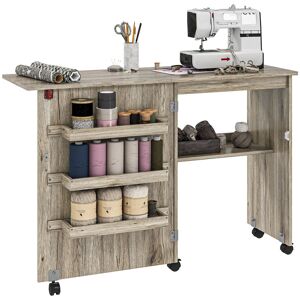 17 Stories Talesha 59cm x 40cm Foldable Sewing Table with Sewing Machine Platform Grey 79.5cm H X 59cm W X 40cm D 17 Stories Talesha 59cm x 40cm Foldable Sewing Table with Sewing Machine Platform Grey 79.5cm H X 59cm W X 40cm D