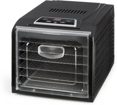 Klarstein Fruit Jerky Plus 6 Tray Food Dehydrator Klarstein  - Size: 44cm H X 92cm W X 52cm D Klarstein Fruit Jerky Plus 6 Tray Food Dehydrator Klarstein  - Size: 44cm H X 92cm W X 52cm D