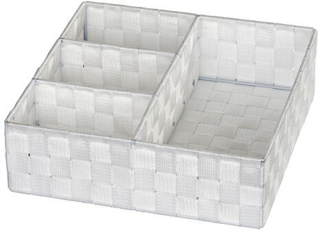 Rebrilliant Adria Plastic Storage Box Rebrilliant Colour: White  - Size: Rebrilliant Adria Plastic Storage Box Rebrilliant Colour: White  - Size: