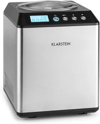 Klarstein Vanilla Sky 2 L Ice Cream Maker Klarstein Colour: Silver/Black  - Size: 35cm H X 100cm W X 50cm D