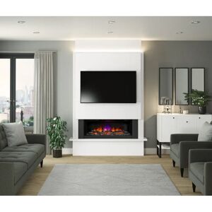 Flare Oxton Electric Chimney Breast Suite black 220.0 H x 160.0 W x 26.0 D cm