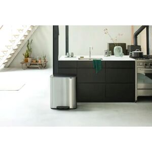 Brabantia Bo 30 Litre + 30 Litre Pedal Bin with Two Inner Buckets gray 65.2 H x 54.1 W x 36.3 D cm