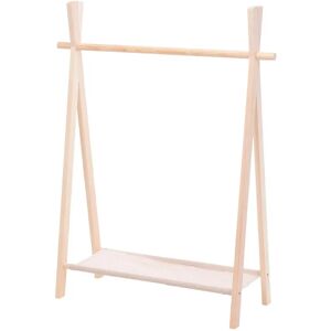 Rebrilliant Wooden Childrens Clothes Rail Coat Rack 100.0 H x 80.0 W x 30.0 D cm