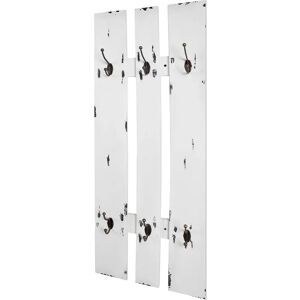 Brambly Cottage Souther 6 - Hook Wall Mounted Coat Rack with Storage in White brown/white 100.0 H x 40.0 W x 9.0 D cm