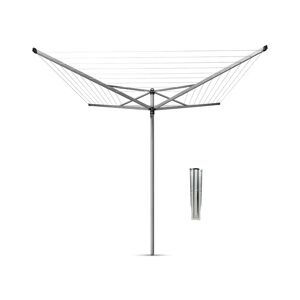 Brabantia 50m Topspinner Rotary Clothes Line with Ground Spike 192.0 H x 295.0 W x 295.0 D cm