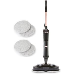 Geepas Digital Steam Mop Upright Steam Cleaner Floor Mop & Polisher with 2 Pairs Of Rotating Scrubbing Pads 2 Steam Setting Kills 99.9% of Bacteri Black 4.3kg Geepas Digital Steam Mop Upright Steam Cleaner Floor Mop & Polisher with 2 Pairs Of Rotating Scrubbing Pads 2 Steam Setting Kills 99.9% of Bacteri Black 4.3kg