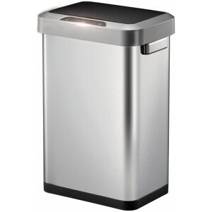 EKO Horizon Stainless Steel 45 Litre Motion Sensor Rubbish Bin Silver 45L EKO Horizon Stainless Steel 45 Litre Motion Sensor Rubbish Bin Silver 45L