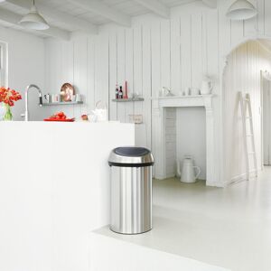 Brabantia 60 Litre Touch Bin Matt Steel 60L Brabantia 60 Litre Touch Bin Matt Steel 60L