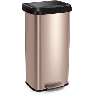 Rebrilliant 68L Recycling Pedal Bin Stainless Steel Kitchen Bin With Soft Close Lid Handle Gold Rebrilliant 68L Recycling Pedal Bin Stainless Steel Kitchen Bin With Soft Close Lid Handle Gold