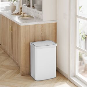 SONGMICS 50 Litre Motion Sensor Trash Can White 50L SONGMICS 50 Litre Motion Sensor Trash Can White 50L