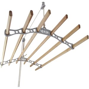 Rebrilliant Ceiling Pulley Wall-Mounted Drying Rack 14cm H X 180cm W X 56cm D Rebrilliant Ceiling Pulley Wall-Mounted Drying Rack 14cm H X 180cm W X 56cm D