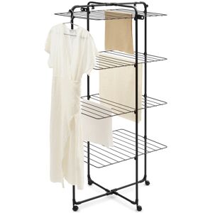 Brabantia Hangon Tower Drying Rack Black 162.6cm H x 76.2cm W x 73.7cm D Brabantia Hangon Tower Drying Rack Black 162.6cm H x 76.2cm W x 73.7cm D