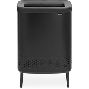 Brabantia Bo Hi 2 x 45 Litre Laundry Bin Matt Black 79cm H X 54cm W X 32cm D Brabantia Bo Hi 2 x 45 Litre Laundry Bin Matt Black 79cm H X 54cm W X 32cm D