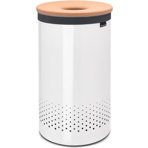 Brabantia Cork Lid Laundry Bin 35 Litre White 63.5cm H X 30cm W X 30cm D Brabantia Cork Lid Laundry Bin 35 Litre White 63.5cm H X 30cm W X 30cm D