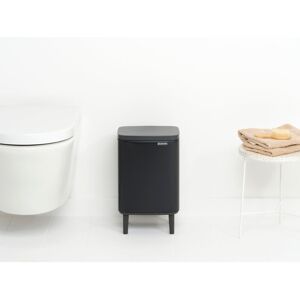 Brabantia 7 Litre Bo Waste Bin Hi Matt Black 7L Brabantia 7 Litre Bo Waste Bin Hi Matt Black 7L