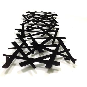 Metro Madewell 20 - Hook Wall Mounted Coat Rack in Black Black 33.6cm H X 90cm W X 3.5cm D Metro Madewell 20 - Hook Wall Mounted Coat Rack in Black Black 33.6cm H X 90cm W X 3.5cm D