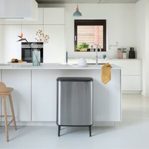Brabantia Bo Hi 60 Litre Touch Bin Soft Beige 60L Brabantia Bo Hi 60 Litre Touch Bin Soft Beige 60L