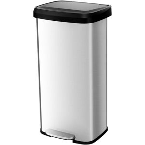 Rebrilliant 68L Recycling Pedal Bin Stainless Steel Kitchen Bin With Soft Close Lid Handle Silver Rebrilliant 68L Recycling Pedal Bin Stainless Steel Kitchen Bin With Soft Close Lid Handle Silver