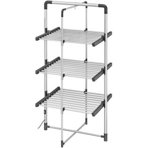 Black & Decker 3 Tier Heated Airer Folding Drying Rack 140cm H X 73cm W X 94cm D Black & Decker 3 Tier Heated Airer Folding Drying Rack 140cm H X 73cm W X 94cm D