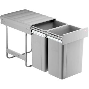 Wesco Traditionline Big Bio-Double Bin Grey 52L Wesco Traditionline Big Bio-Double Bin Grey 52L