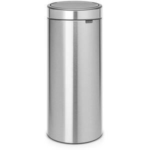 Brabantia 30 Litre Touch Bin Matt Steel Finger Print Proof 30L Brabantia 30 Litre Touch Bin Matt Steel Finger Print Proof 30L