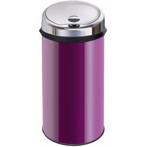 Symple Stuff Ladson Steel Motion Sensor Rubbish Bin Purple 42L Symple Stuff Ladson Steel Motion Sensor Rubbish Bin Purple 42L