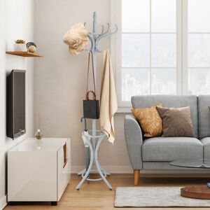 costway Floor Standing Hat Coat Jacket Stand Solid Wood Hanger With Umbrella Rack Grey 186cm H X 51cm W X 51cm D costway Floor Standing Hat Coat Jacket Stand Solid Wood Hanger With Umbrella Rack Grey 186cm H X 51cm W X 51cm D