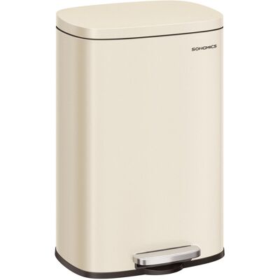 Brayden Studio Briawna Metal Step On Kitchen Trash Can - 50L Ivory 50L Brayden Studio Briawna Metal Step On Kitchen Trash Can - 50L Ivory 50L
