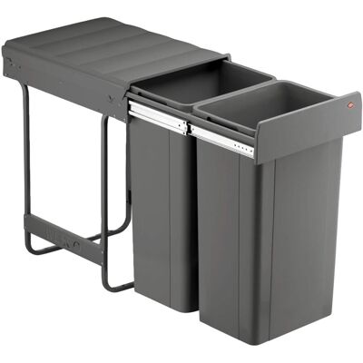 Wesco Traditionline Big Bio-Double Bin Gray 64L Wesco Traditionline Big Bio-Double Bin Gray 64L