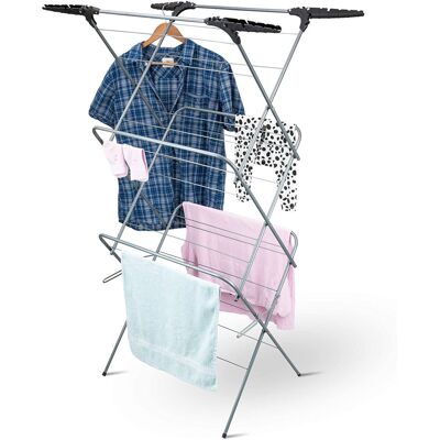 Rebrilliant Folding Clothes Dryer Rack Airer Heavy Duty 877.42cm H X 625.81cm W X 116.84cm D Rebrilliant Folding Clothes Dryer Rack Airer Heavy Duty 877.42cm H X 625.81cm W X 116.84cm D