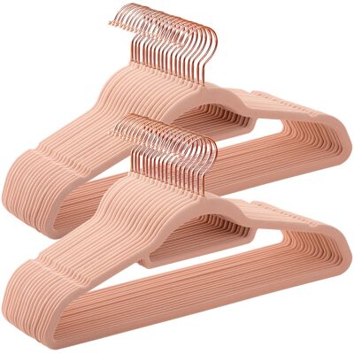 Songmics Non-Slip Velvet Hangers Pink 30 Songmics Non-Slip Velvet Hangers Pink 30