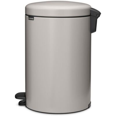 Brabantia Pedal Bin Newicon, 20l Soft Grey 20L Brabantia Pedal Bin Newicon, 20l Soft Grey 20L