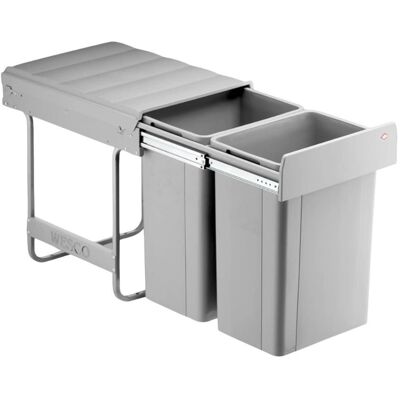 Wesco Traditionline Big Bio-Double Bin Grey 52L Wesco Traditionline Big Bio-Double Bin Grey 52L