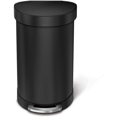 simplehuman Semi-Round Pedal Bin - Black - 45L simplehuman Semi-Round Pedal Bin - Black - 45L