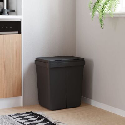 17 Stories Marika Plastic Touch Top Kitchen Trash Can - 25L Anthracite 17 Stories Marika Plastic Touch Top Kitchen Trash Can - 25L Anthracite