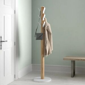 Umbra Flapper Coat Rack white/brown 165.1 H x 57.3 W x 57.3 D cm