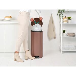 Brabantia Pedal Bin NewIcon, 3L brown 67.9 H x 29.3 W x 38.0 D cm