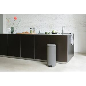 Brabantia NewIcon Soft Closing Pedal Bin gray 67.9 H x 29.3 W x 38.0 D cm