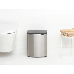 Brabantia Bo Waste Bin, 4l gray 37.5 H x 29.5 W x 23.0 D cm