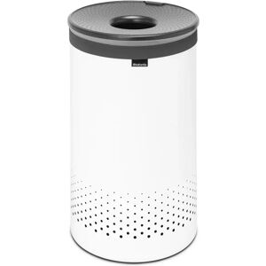 Brabantia Laundry Bin pink/white/brown 63.5 H x 38.0 W x 38.0 D cm