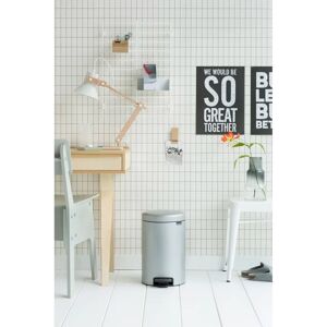 Brabantia NewIcon 12 Litre Soft Closing Pedal Bin gray 41.0 H x 25.1 W x 33.8 D cm