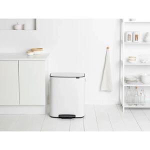 Brabantia Bo 60 Litre Pedal Bin white 65.2 H x 54.1 W x 36.3 D cm