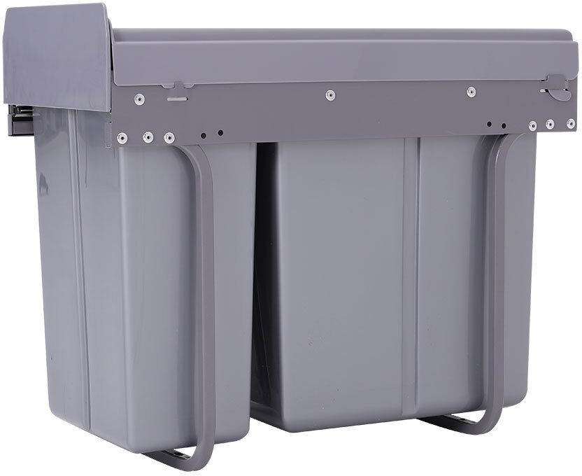 Symple Stuff Angelou 30 Litre Pull Out Trash Can Grey 30L