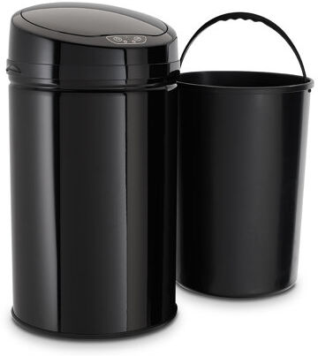 Echtwerk 30L Motion Sensor Stainless Steel Bin Echtwerk Colour: Inox Black  - Size: 65cm H x 65cm W x 0.1cm D Echtwerk 30L Motion Sensor Stainless Steel Bin Echtwerk Colour: Inox Black  - Size: 65cm H x 65cm W x 0.1cm D